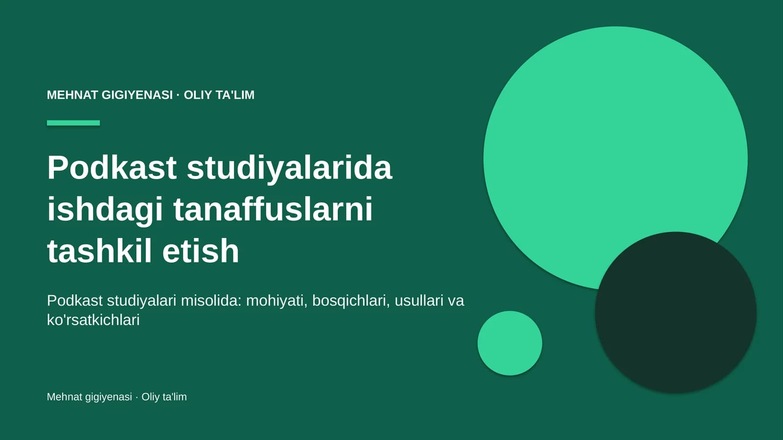 podkast studiyalarida ishdagi tanaffuslarni tashkil etish 8806