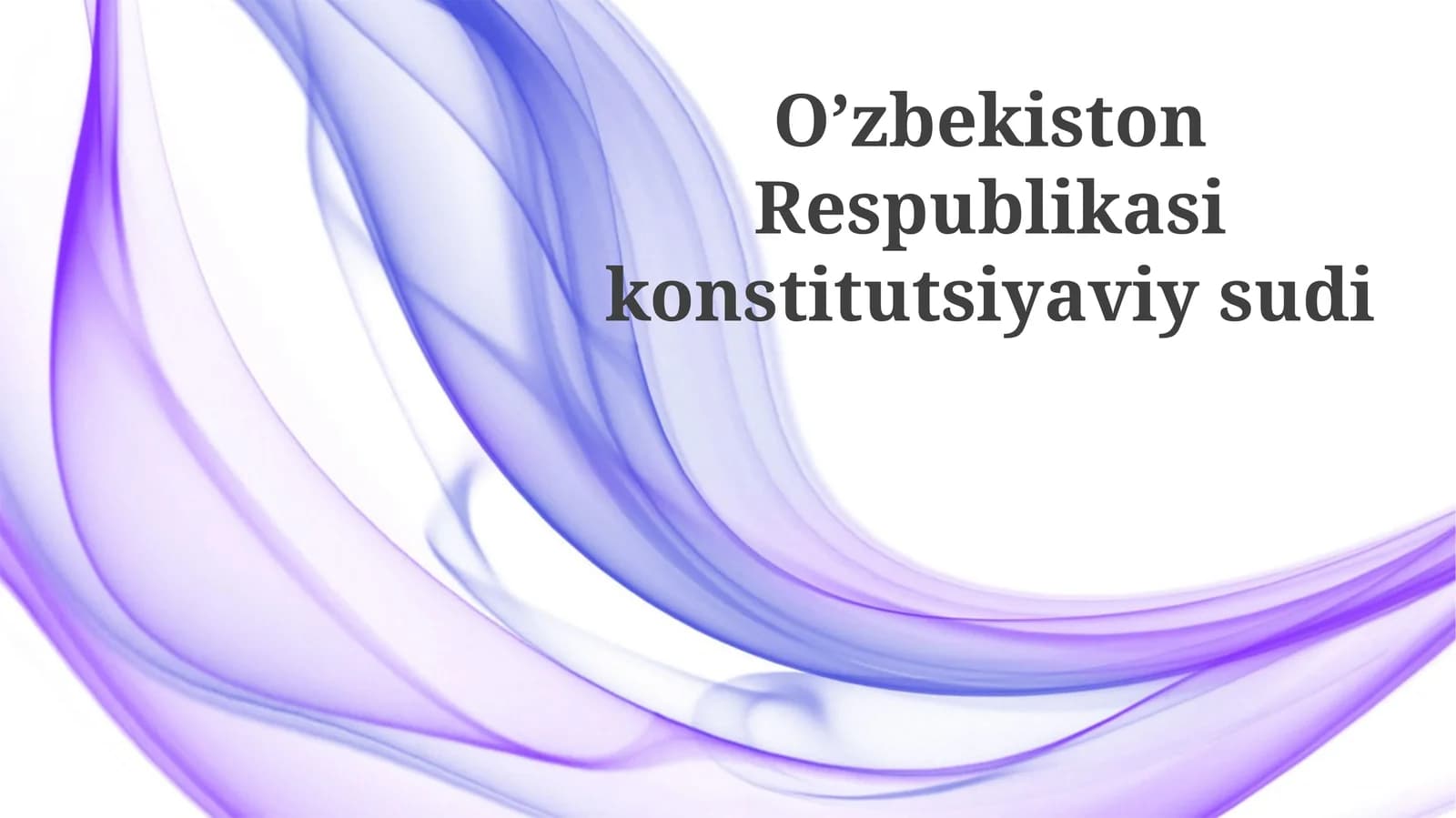 Oʼzbekiston Respublikasikonstitutsiyaviysudi