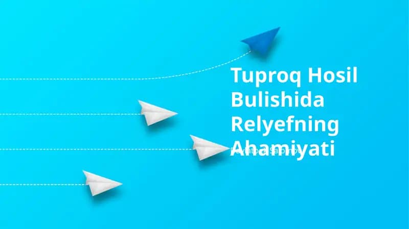 Tuproq Hosil Bulishida Relyefning Ahamiyati