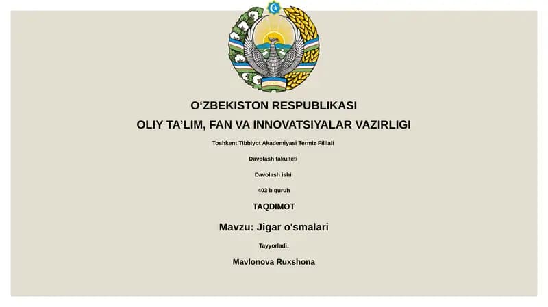 Jigar o'smalari
