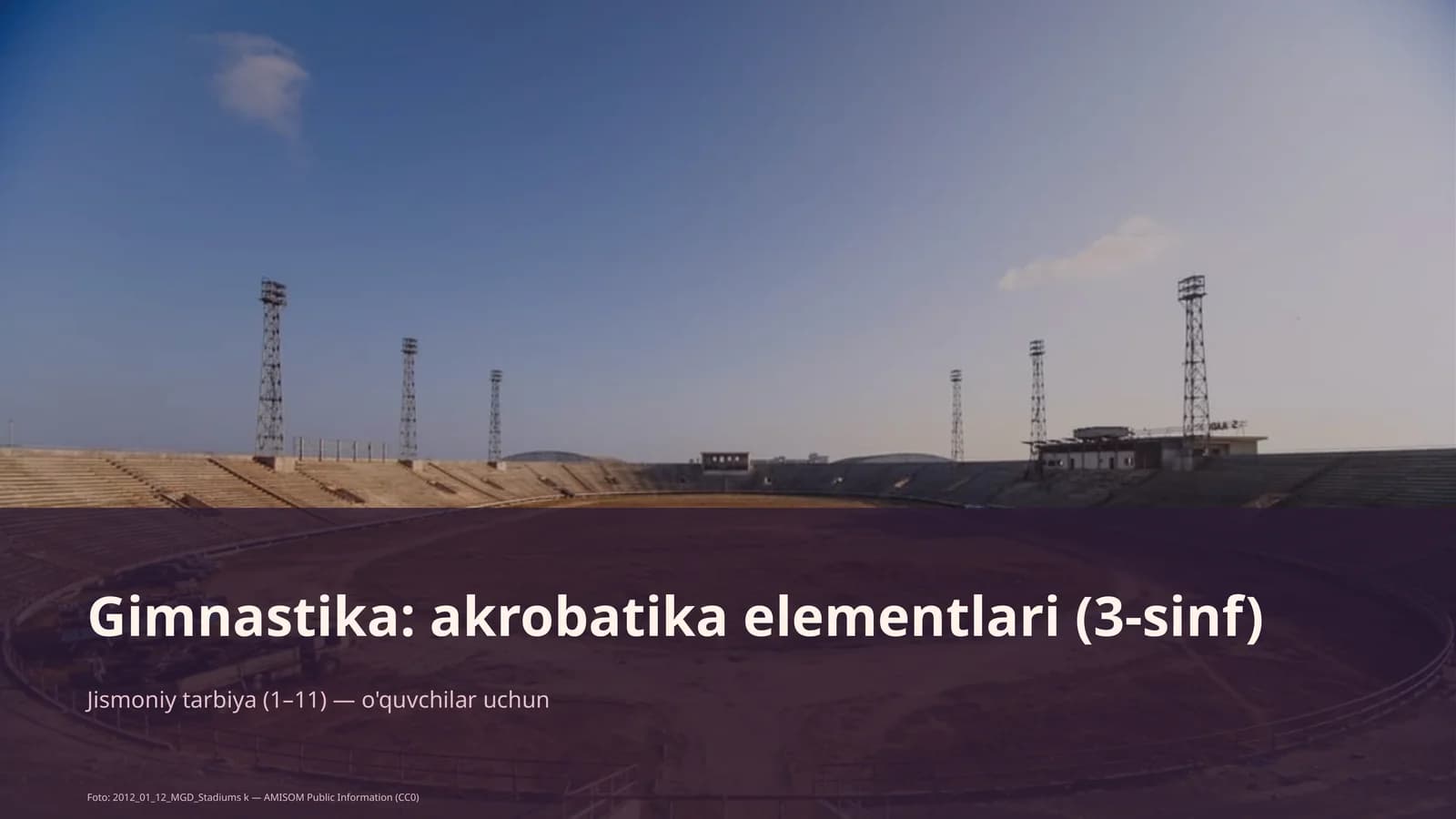 Gimnastika: akrobatika elementlari (3-sinf)