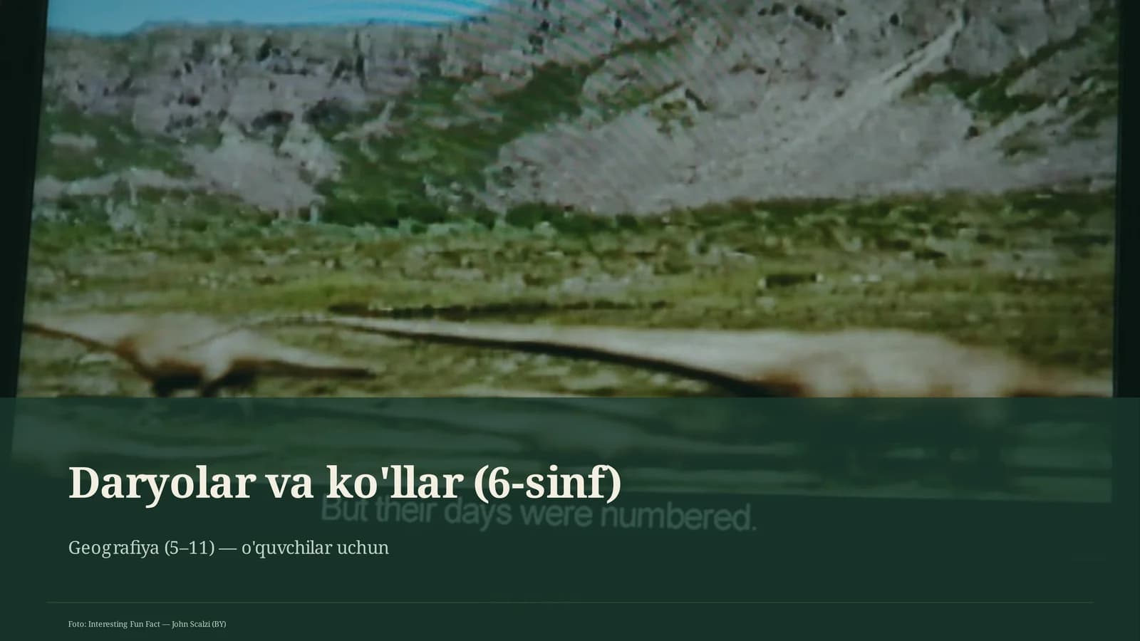 Daryolar va ko'llar (6-sinf)