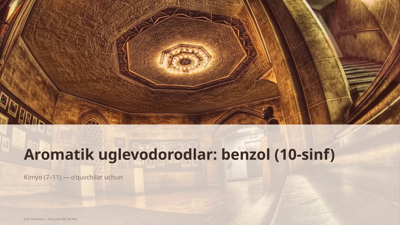 Aromatik uglevodorodlar: benzol (10-sinf)