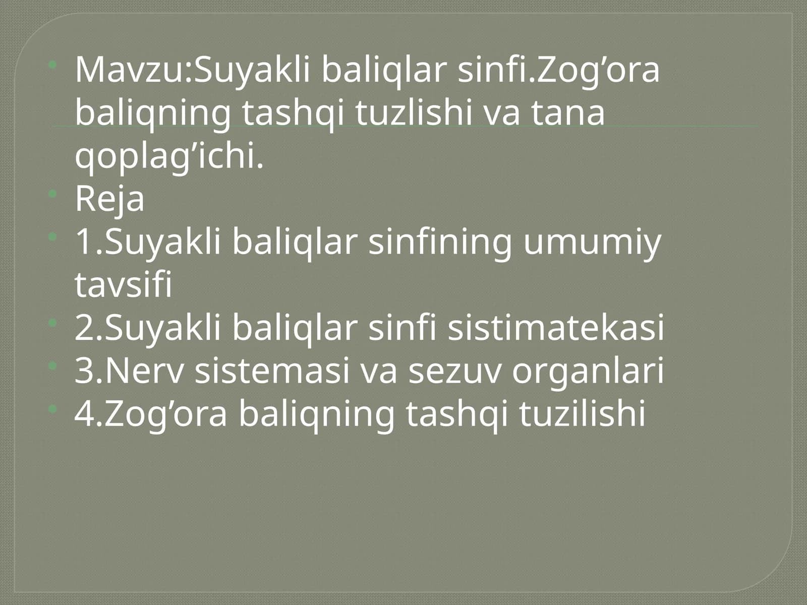 Suyaklibaliqlarsinfi
