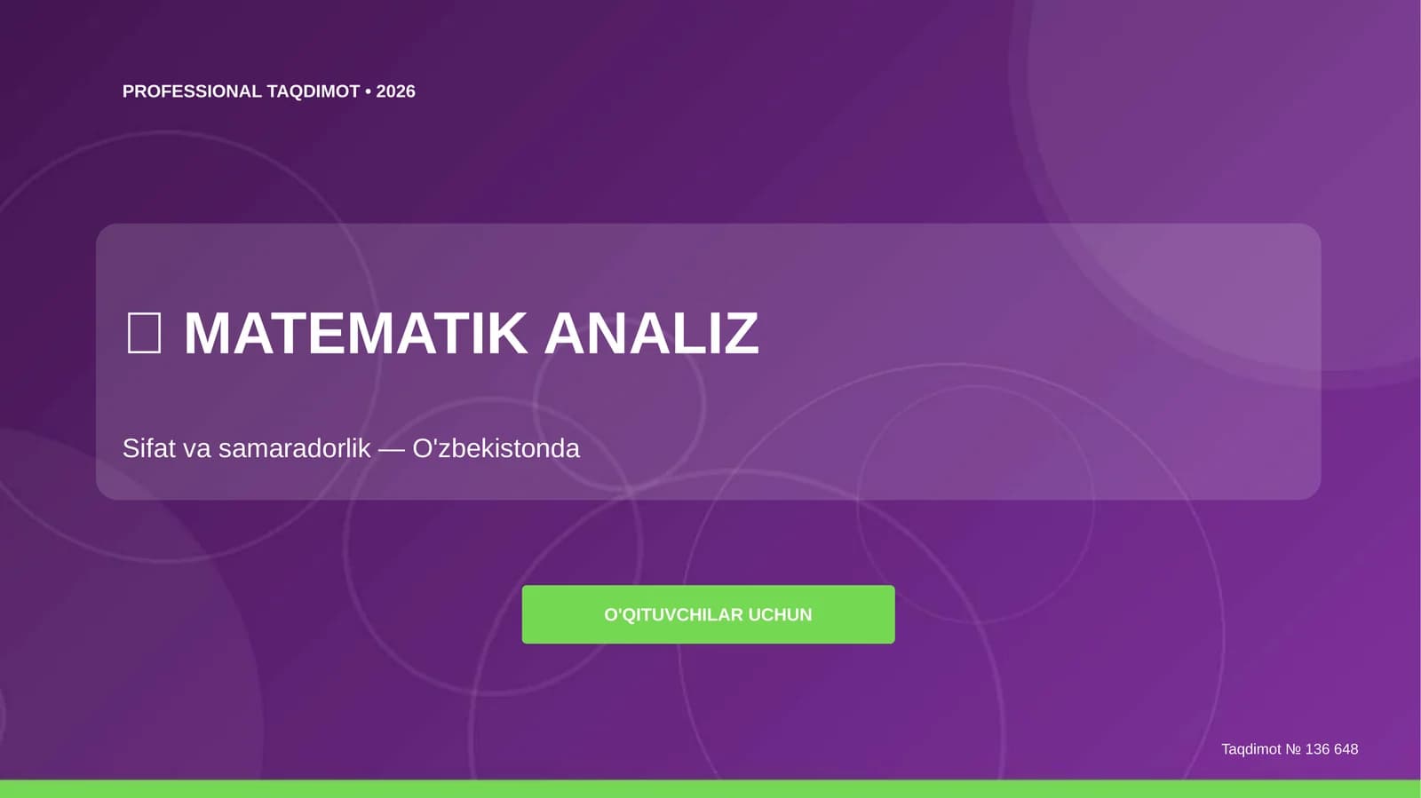 MATEMATIK ANALIZ