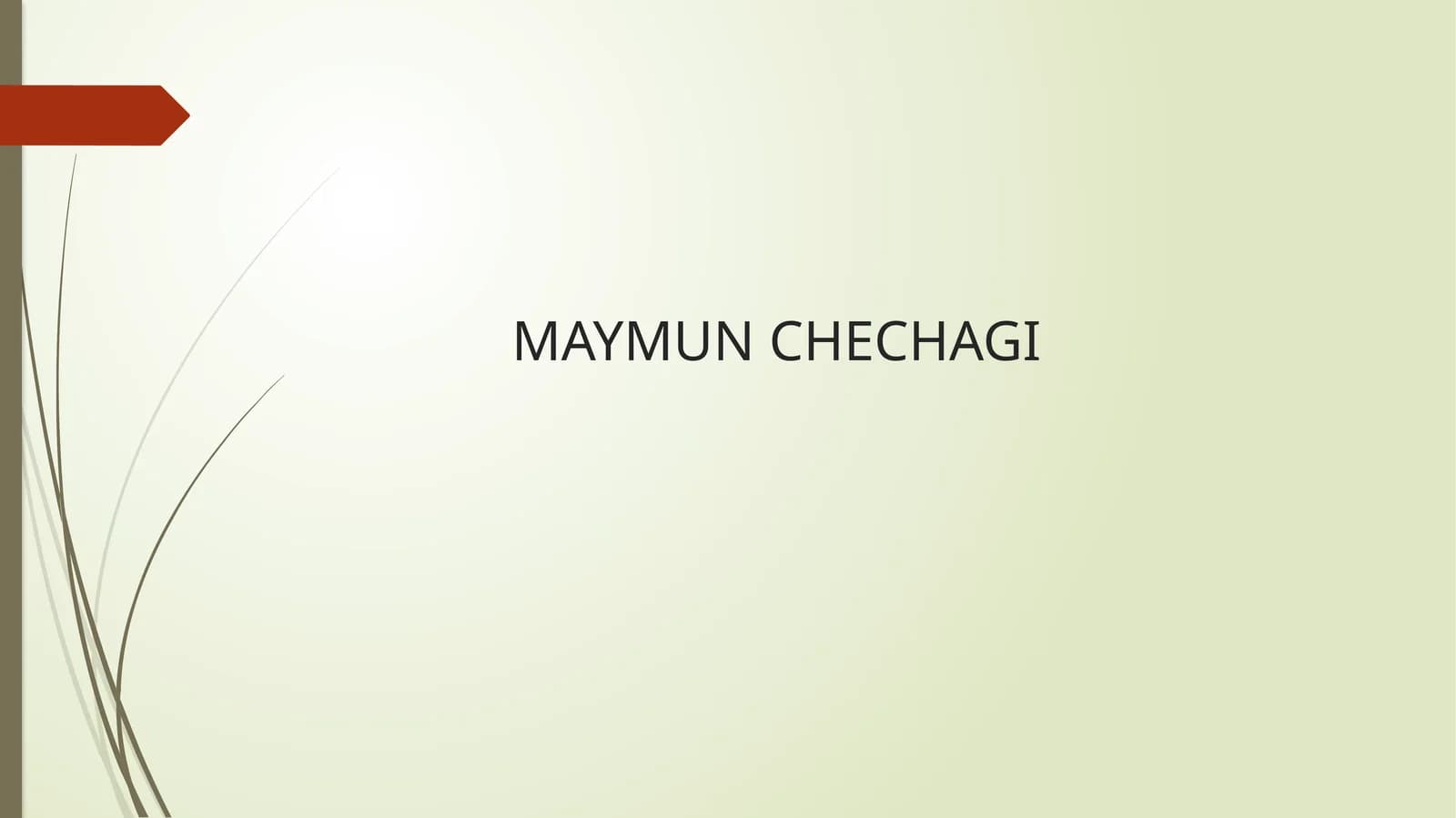 MAYMUNCHECHAGI