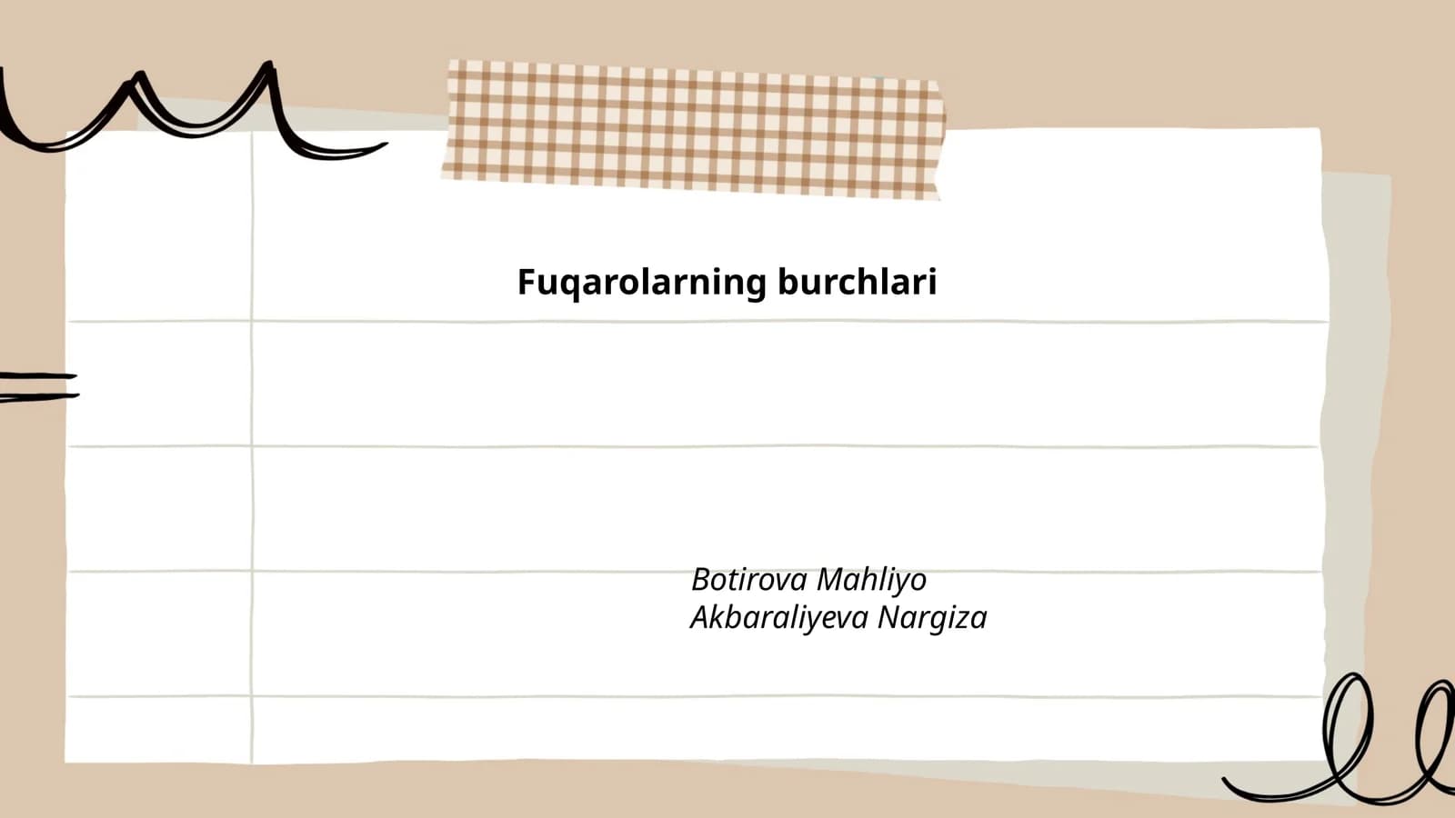 Fuqarolarning burchlari