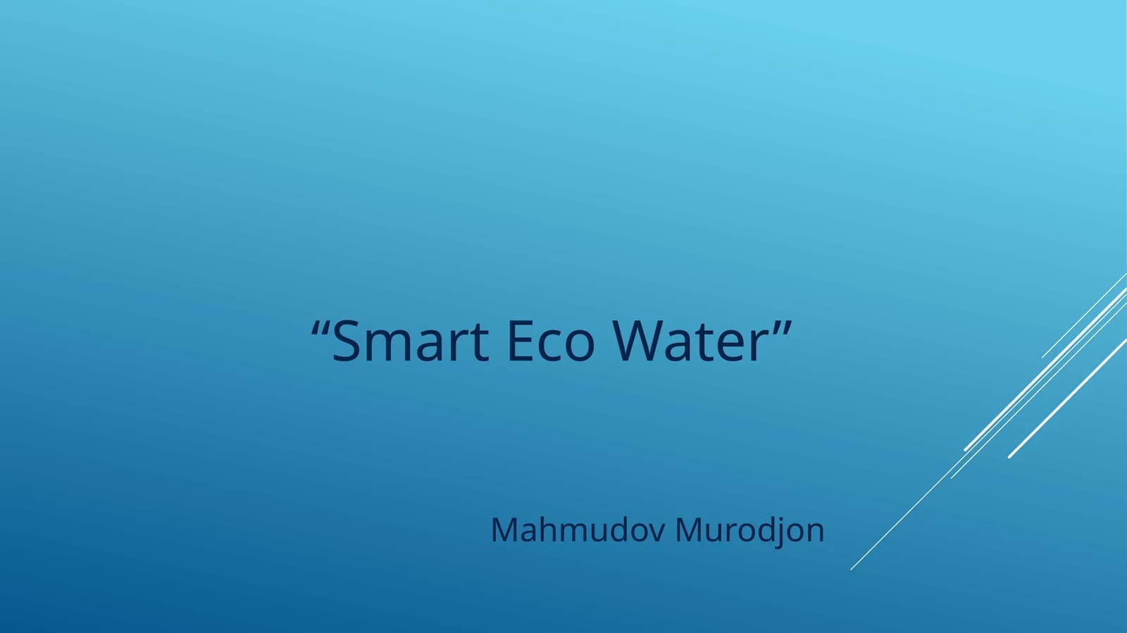 Smart Eco Water