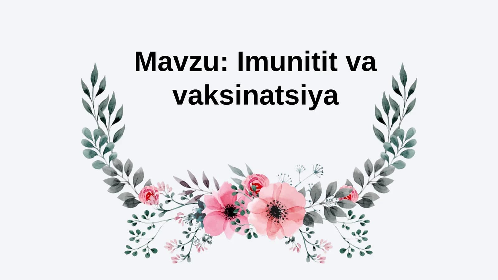 Imunitit va  vaksinatsiya