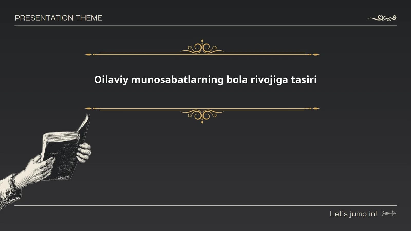 Oilaviy munosabatlarning bola rivojiga tasiri