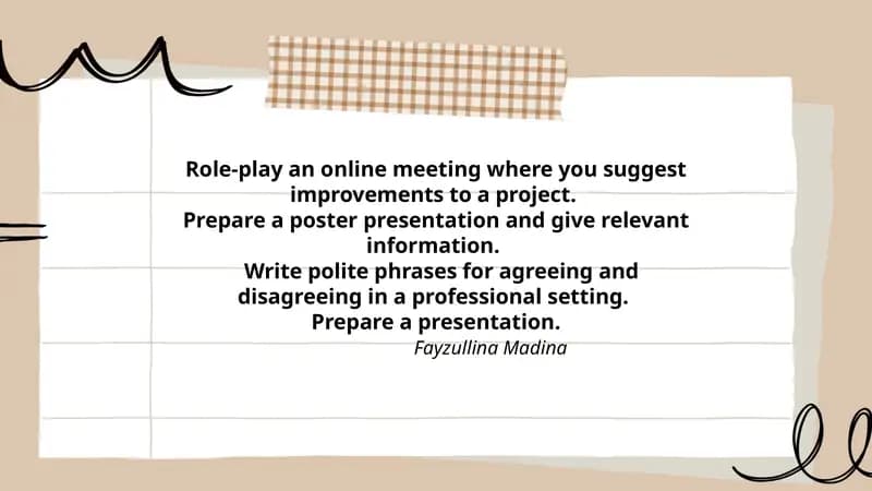 Role-play for Project Improvement