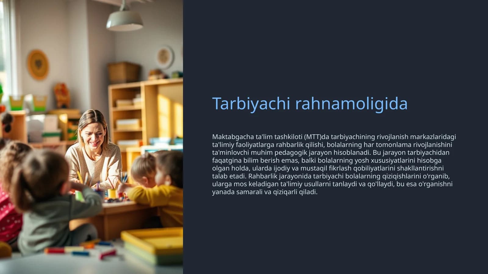 MTT tarbiyachisi rivojlanishi xaritasi