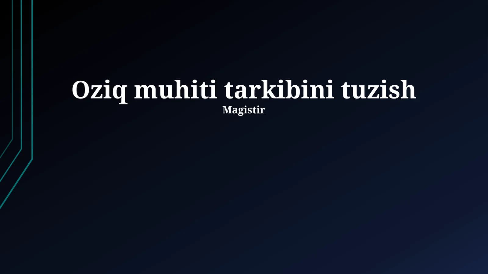 Atrof-muhit tarkibi