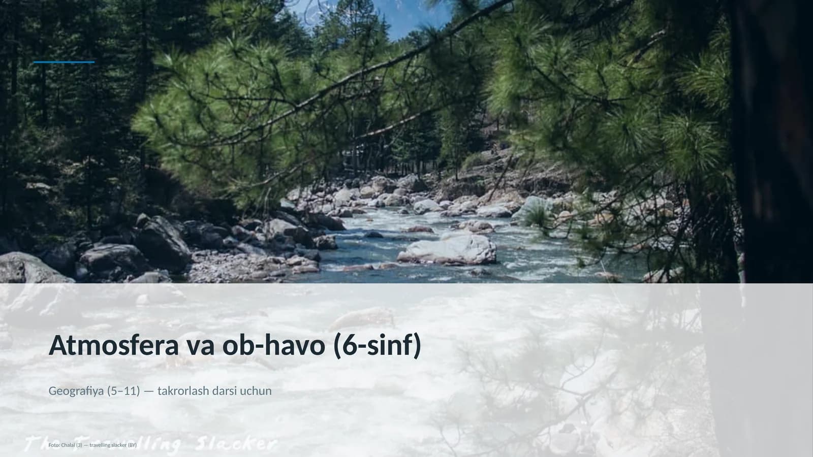 Atmosfera va ob-havo (6-sinf)