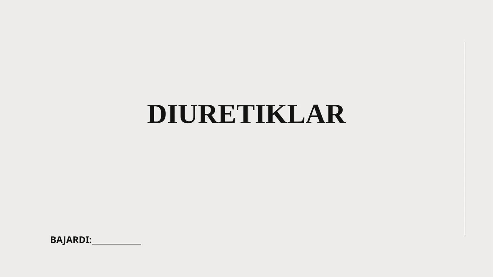 DIURETIKLAR