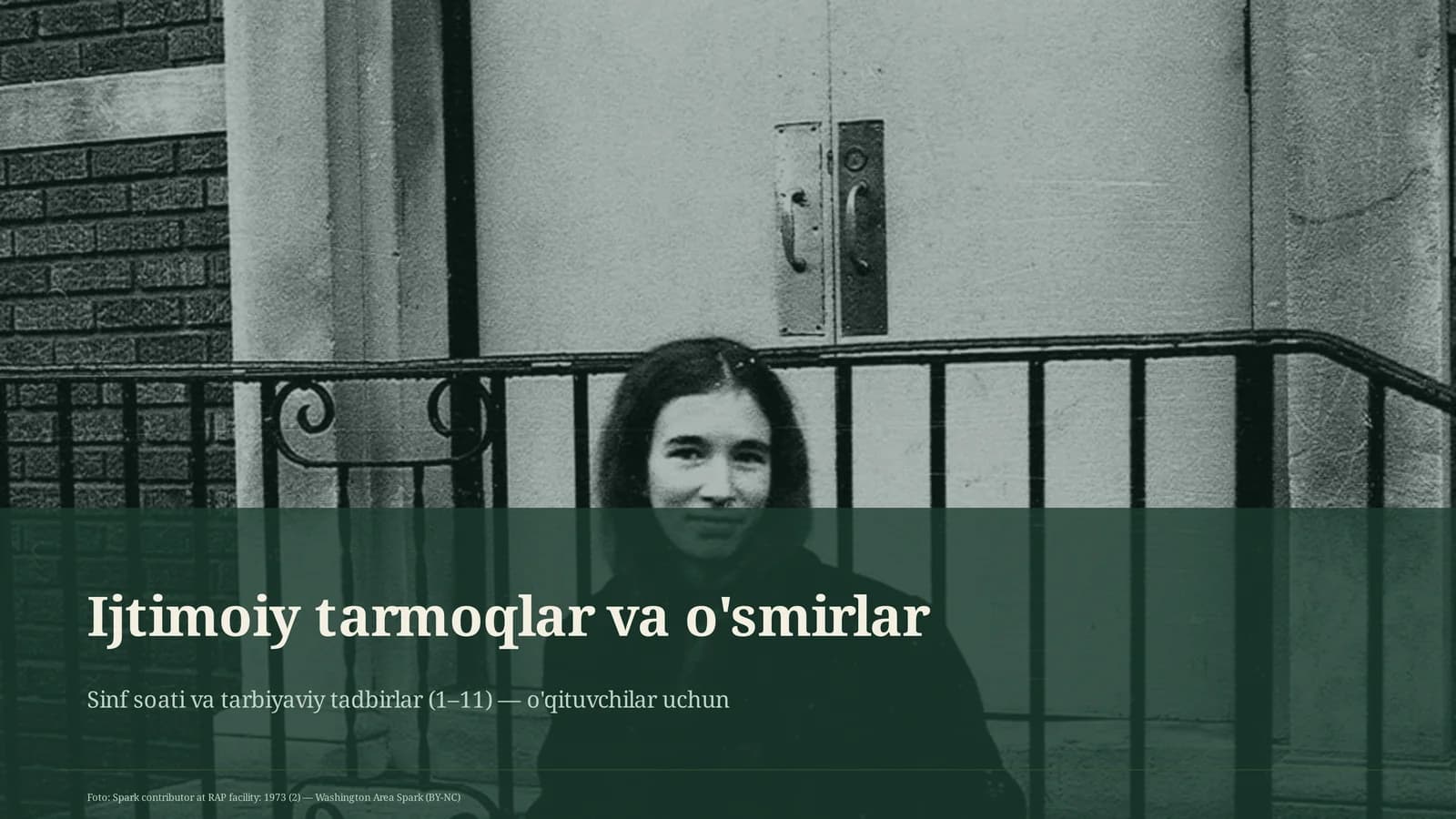 Sinf soati va tarbiyaviy tadbirlar (1–11) — o'qituvchilar uchun