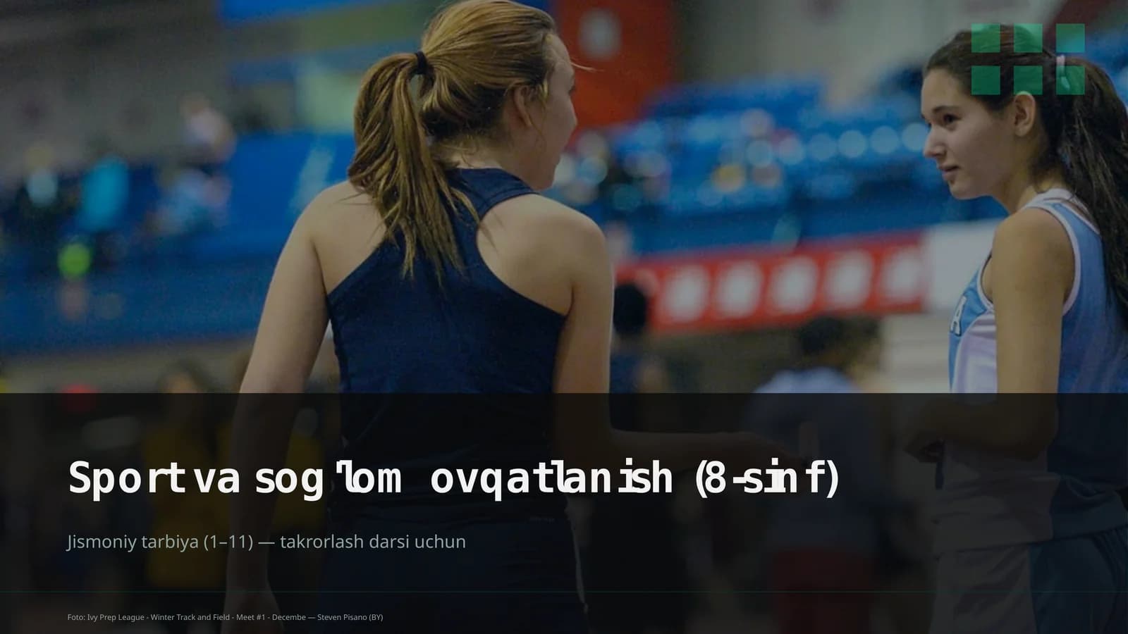Sport va sog'lom ovqatlanish (8-sinf)