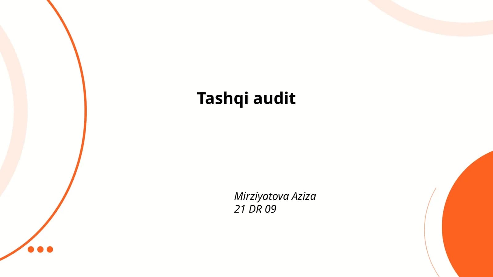 Tashqi audit