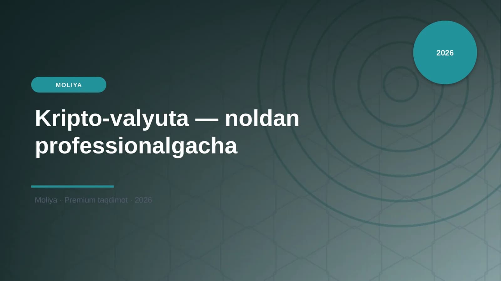 Kripto-valyuta — noldan professionalgacha