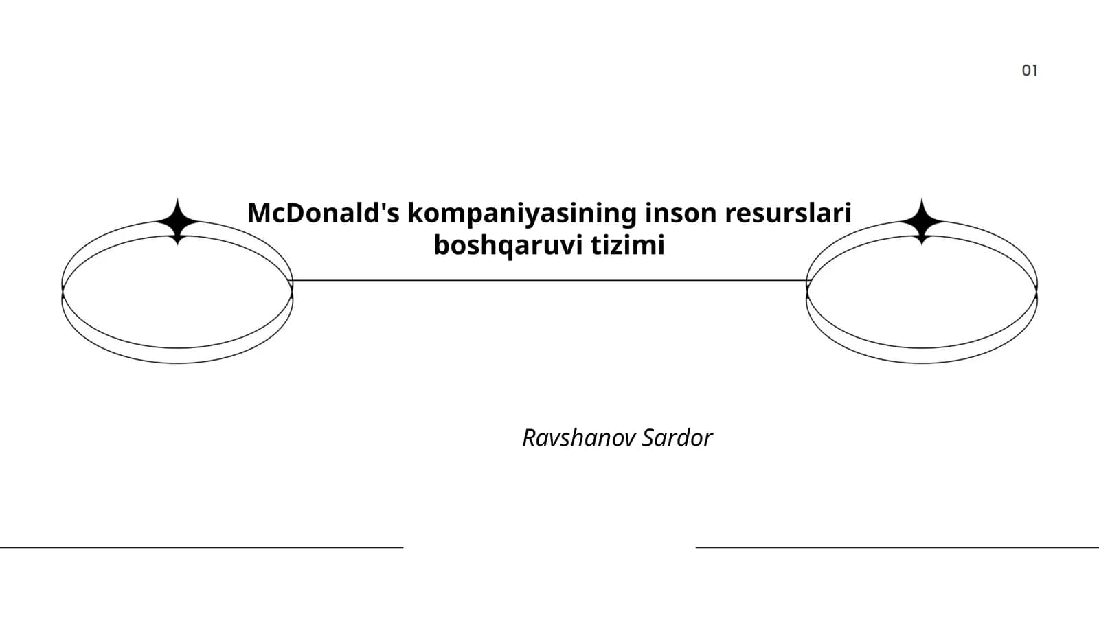 McDonald's kompaniyasining inson resurslari boshqaruvi tizimi