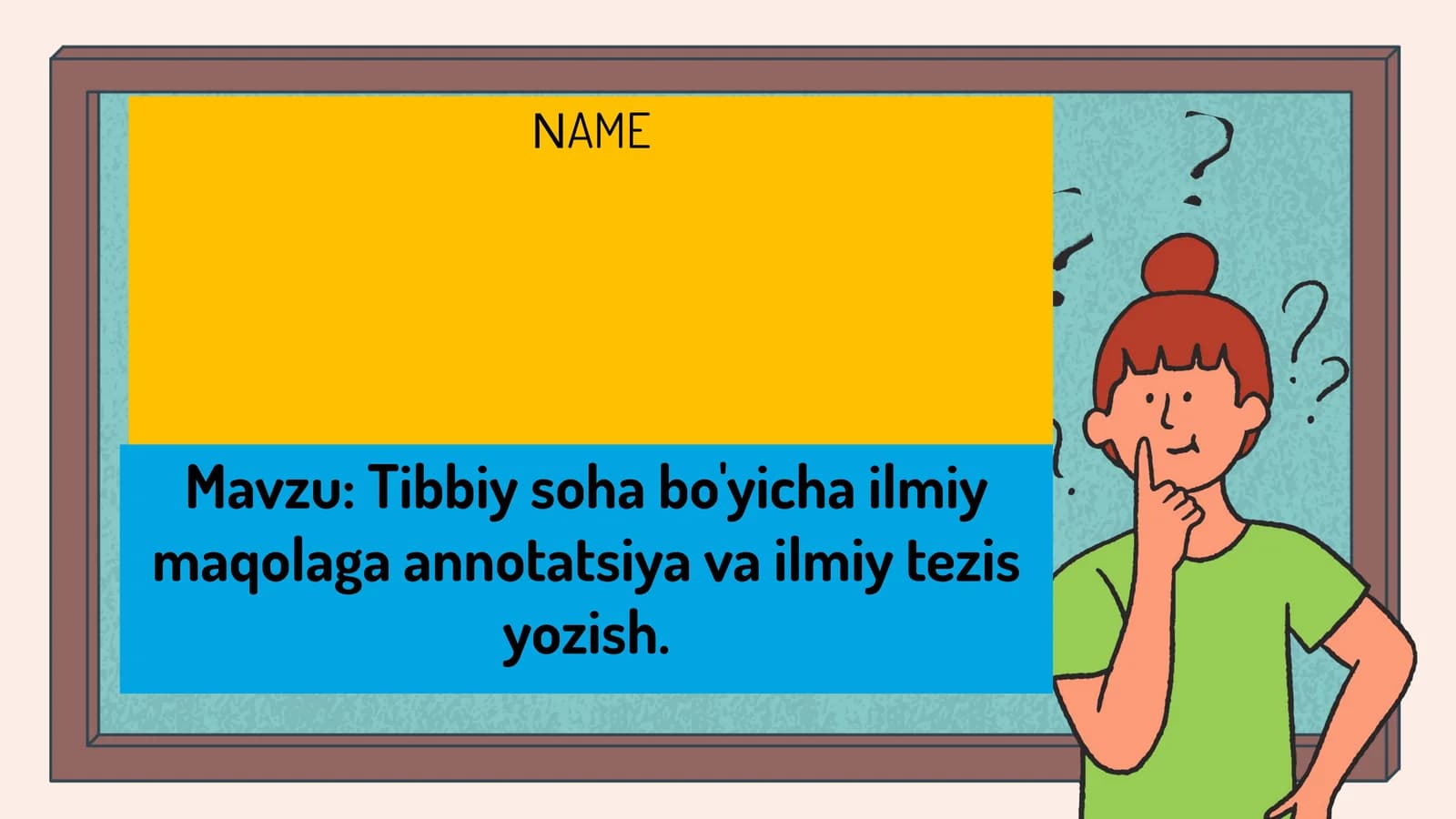 Tibbiy soha bo'yicha ilmiy maqolaga annotatsiya va ilmiy tezis yozish