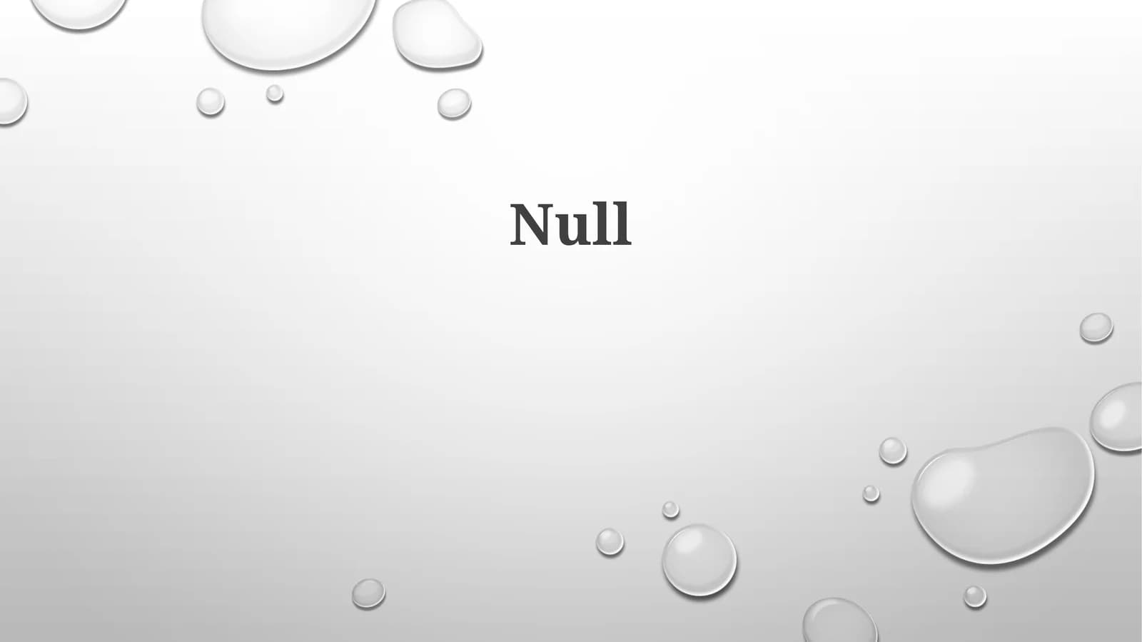 Null