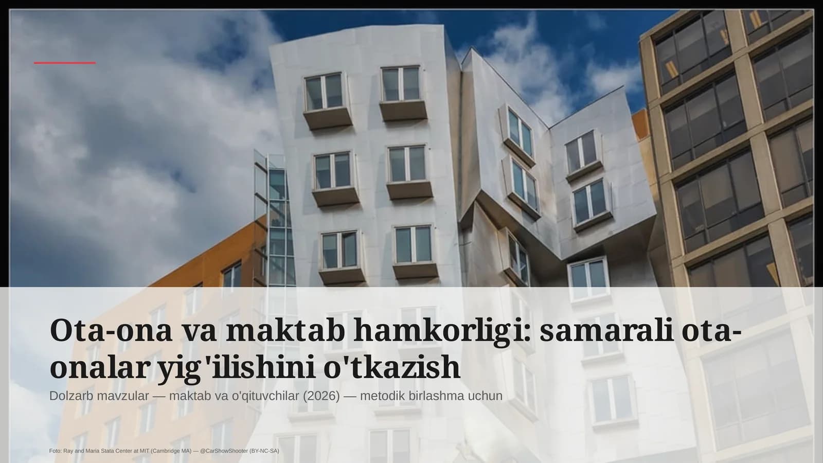 Ota-ona va maktab hamkorligi: samarali ota-onalar yig'ilishini o'tkazish