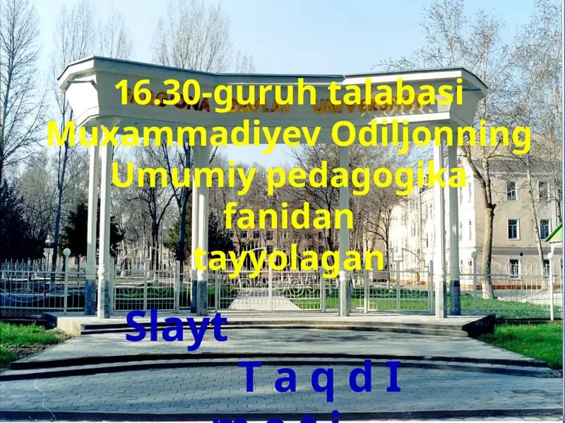 Boshlang’ich ta’lim va sport tarbiyaviy ishlo'nalishi