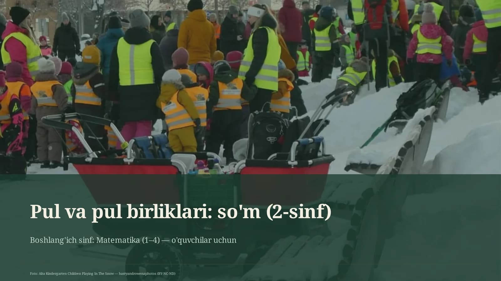 Pul va pul birliklari: so'm (2-sinf)