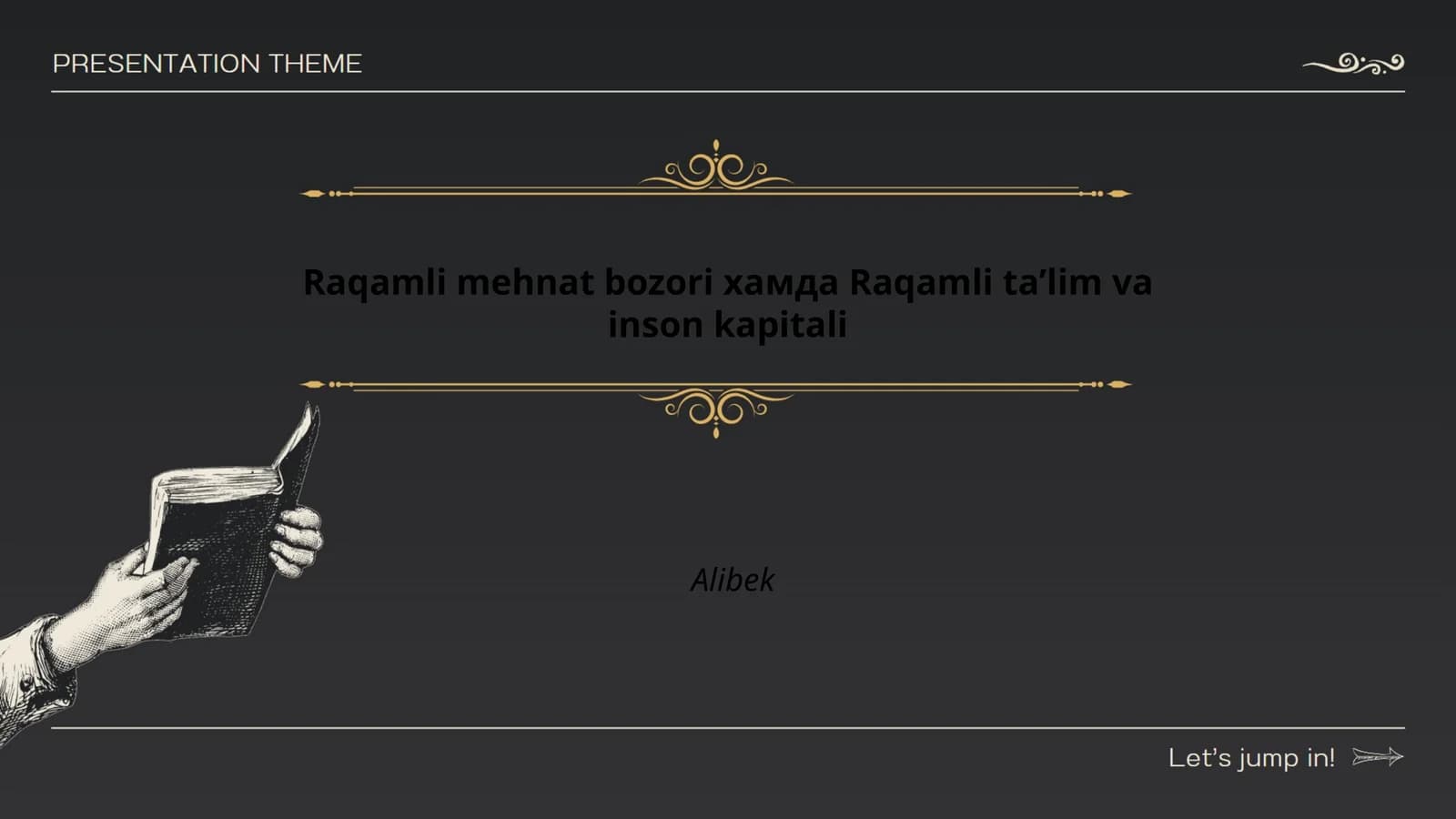 Raqamli mehnat bozori хамда Raqamli ta’lim va inson kapitali