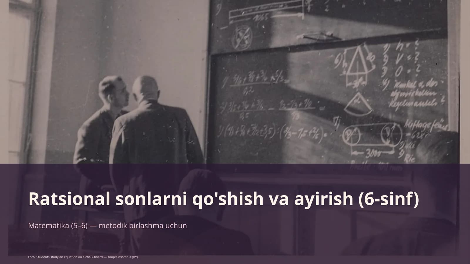 Ratsional sonlarni qo'shish va ayirish (6-sinf)
