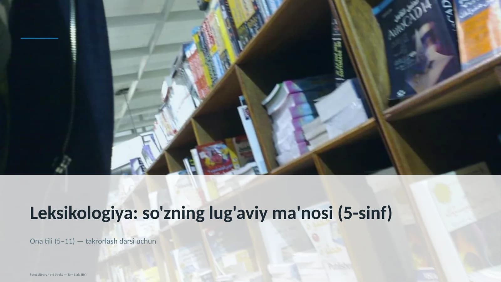 Leksikologiya: so'zning lug'aviy ma'nosi (5-sinf)