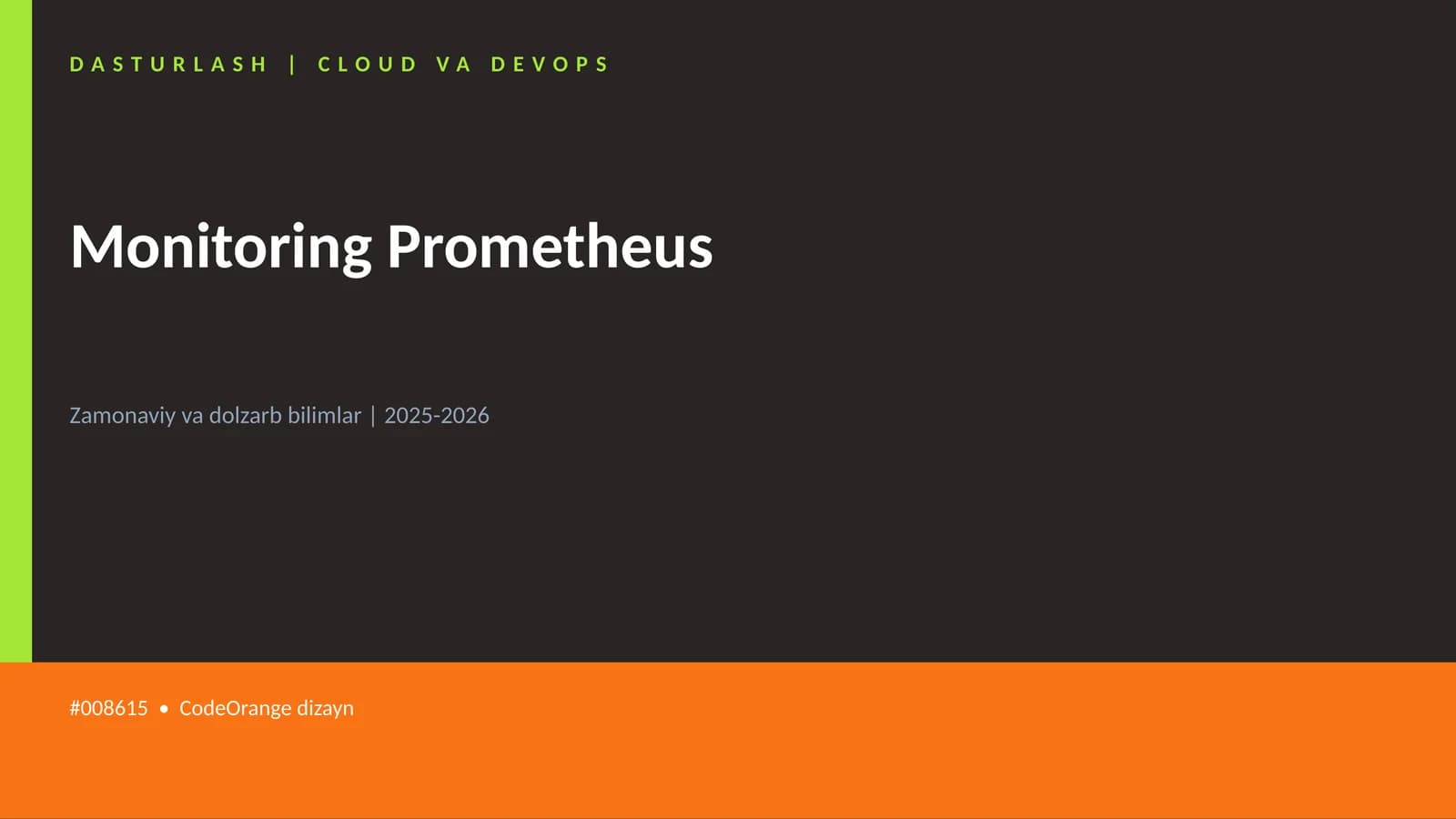 Monitoring Prometheus