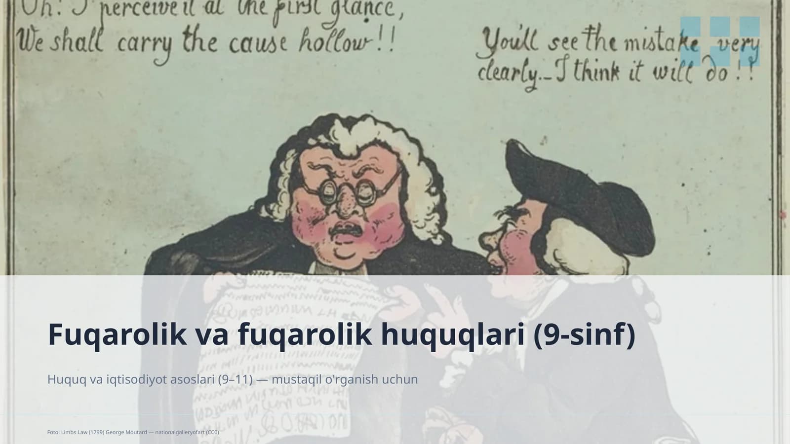 Huquq va iqtisodiyot asoslari (9–11)