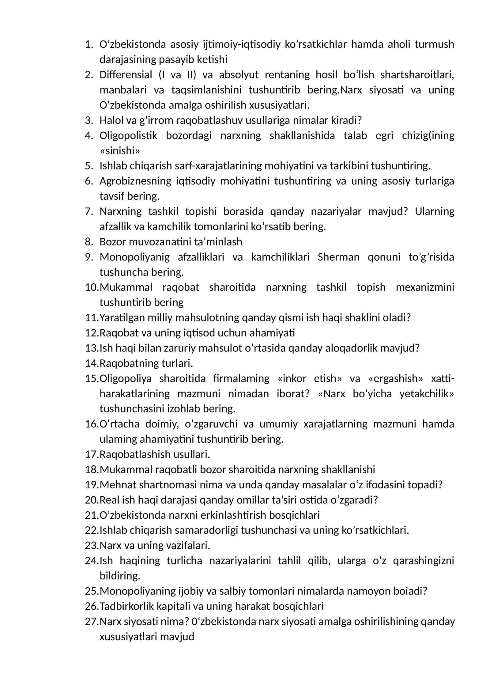 Agrobiznesning iqtisodiy mohiyati