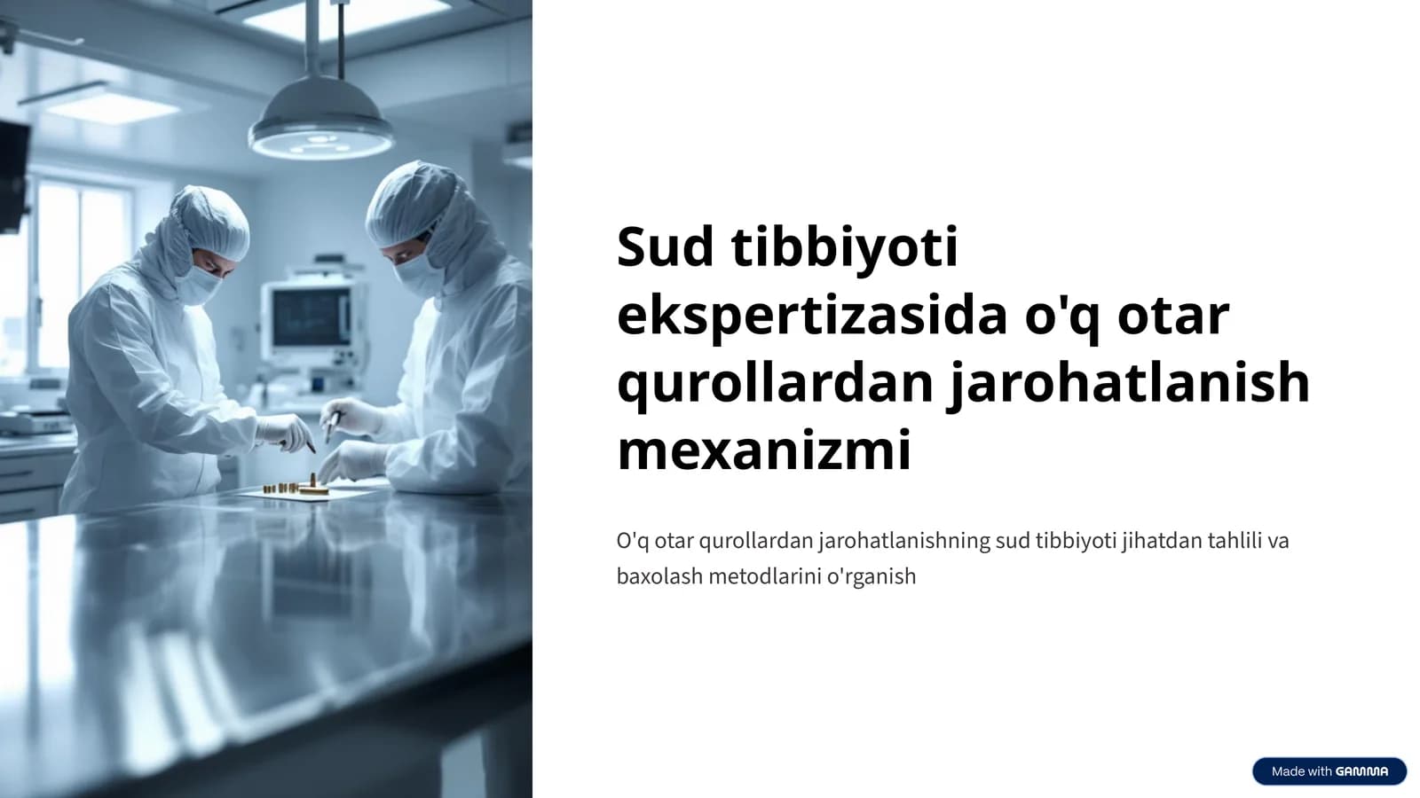 O'q otar qurollardan jarohatlanish mexanizmi