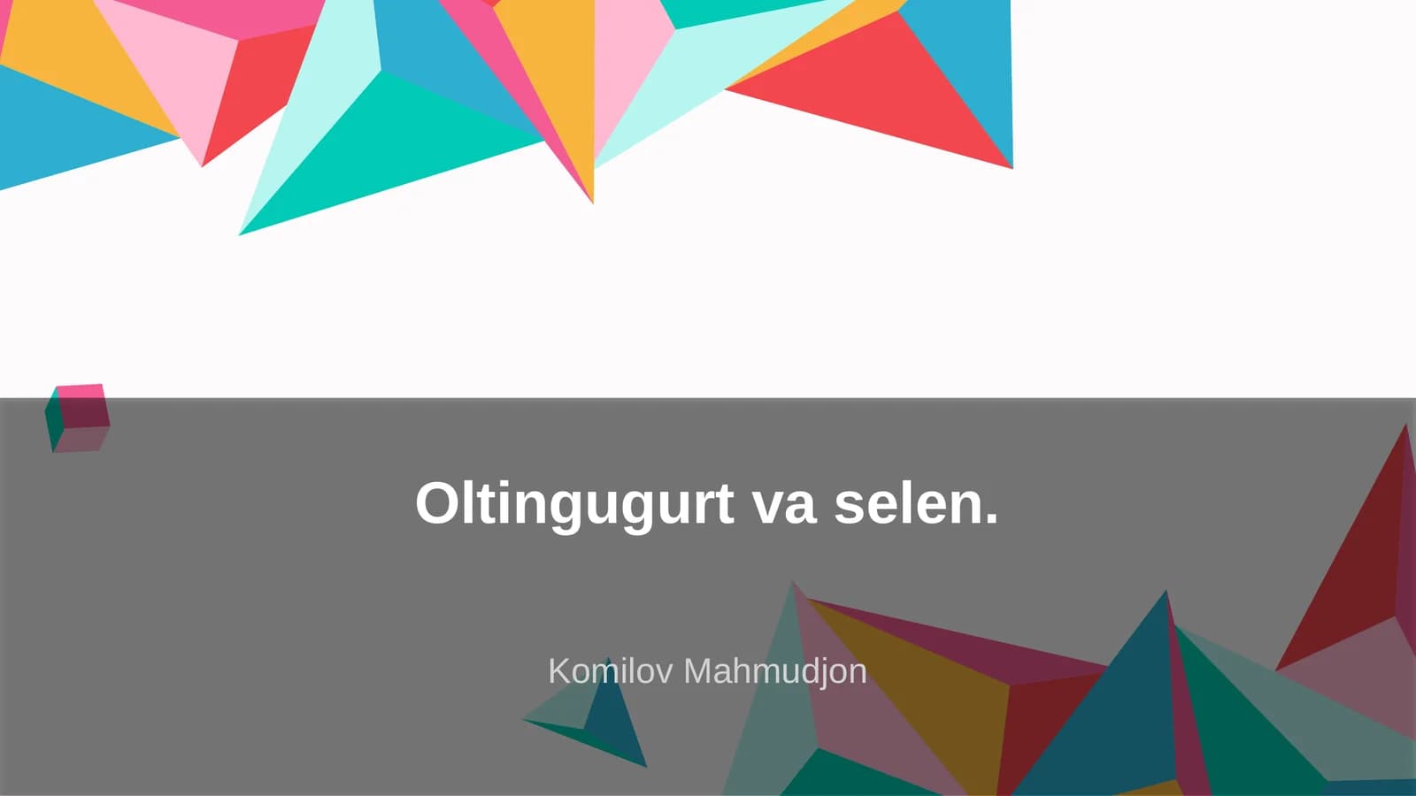 Oltingugurt va selen
