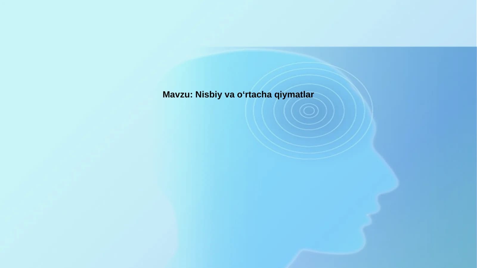 Nisbiy va O'rtacha Qiymatlar: Tushunchalar va Hisoblash Usullari
