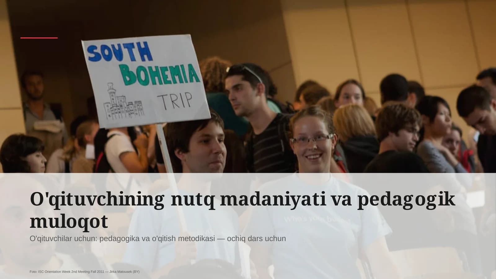 O'qituvchining nutq madaniyati va pedagogik muloqot