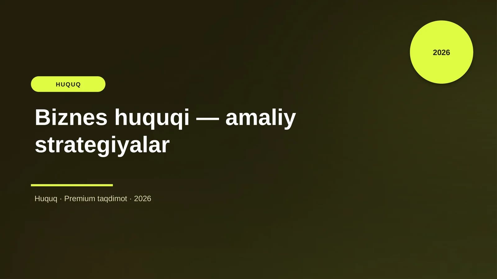 Biznes huquqi — amaliy strategiyalar