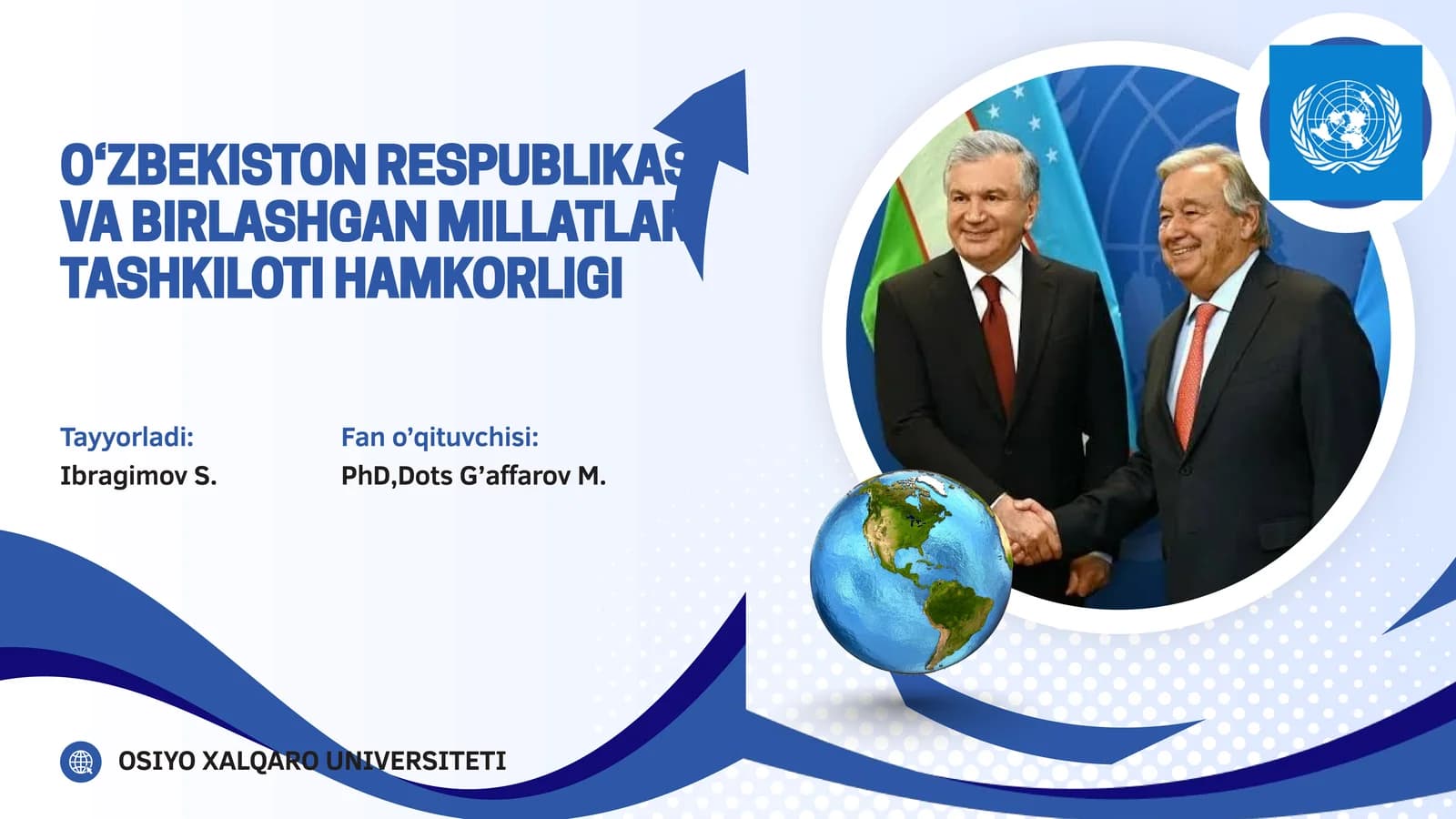 O‘zbekiston Respublikasi va Birlashgan Millatlar Tashkiloti Hamkorligi