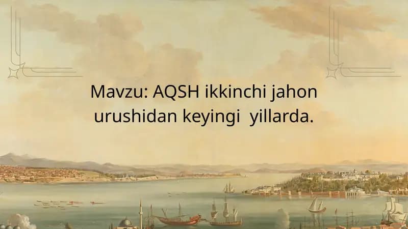 AQSHikkinchijahonurushidankeyingiyillarda