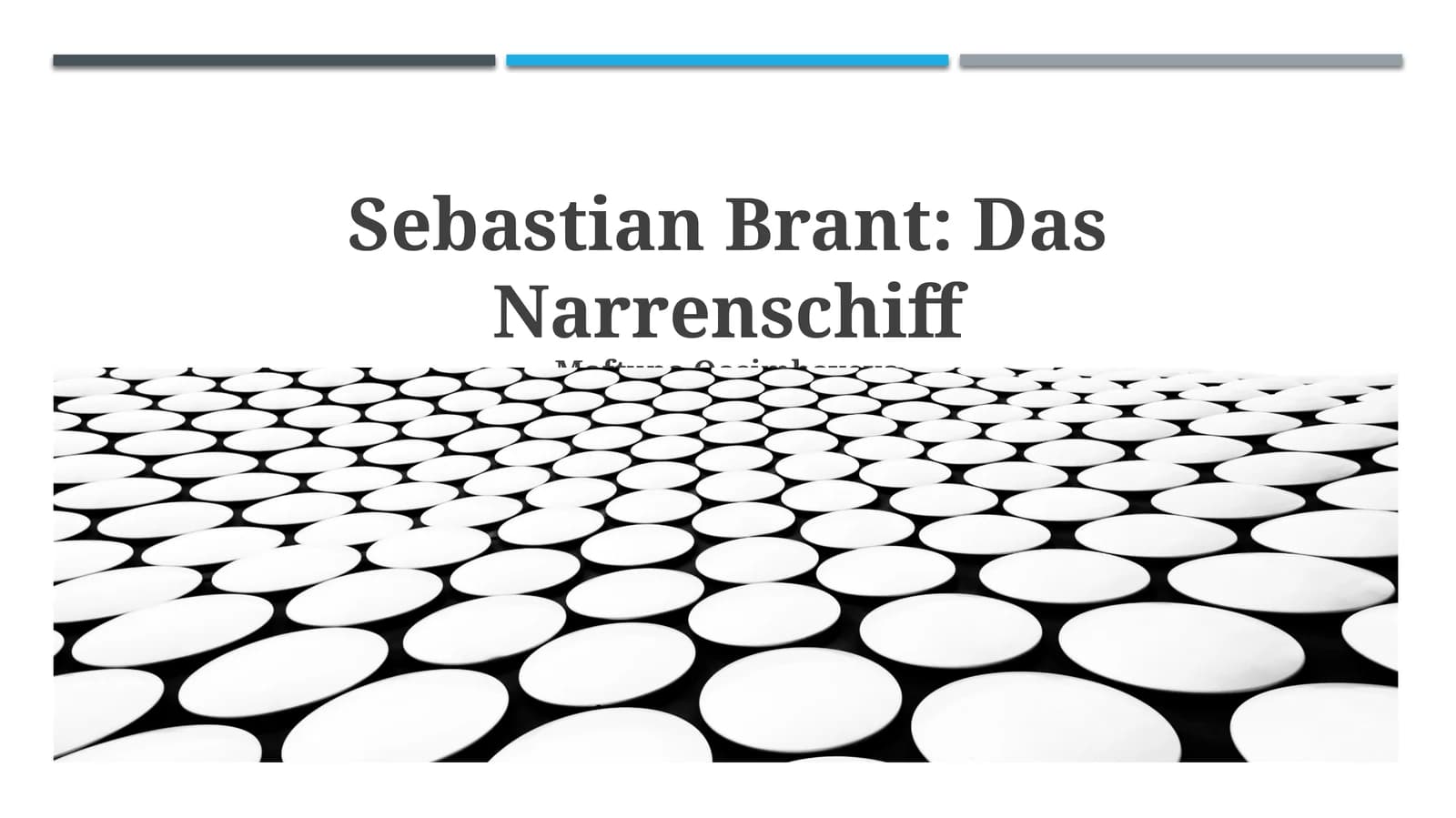 Sebastian Brant: Das Narrenschiff
