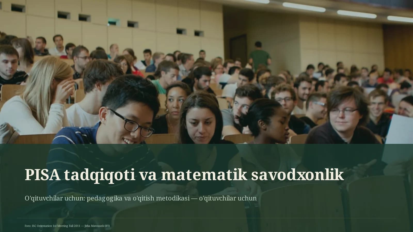 PISA tadqiqoti va matematik savodxonlik