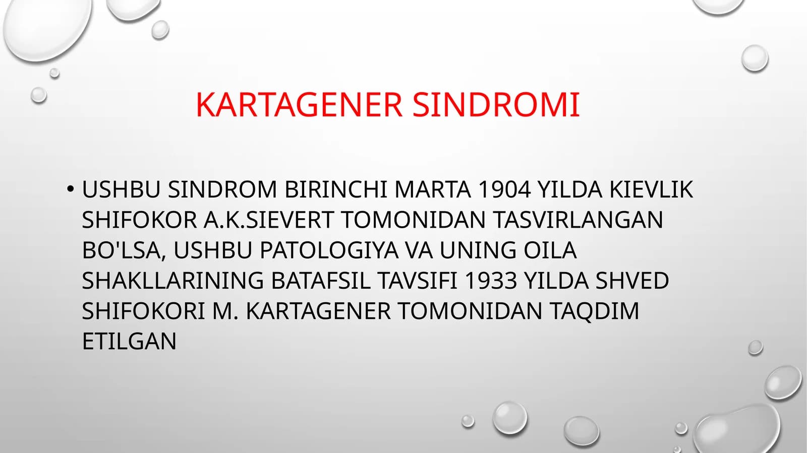 KARTAGENER SINDROMI