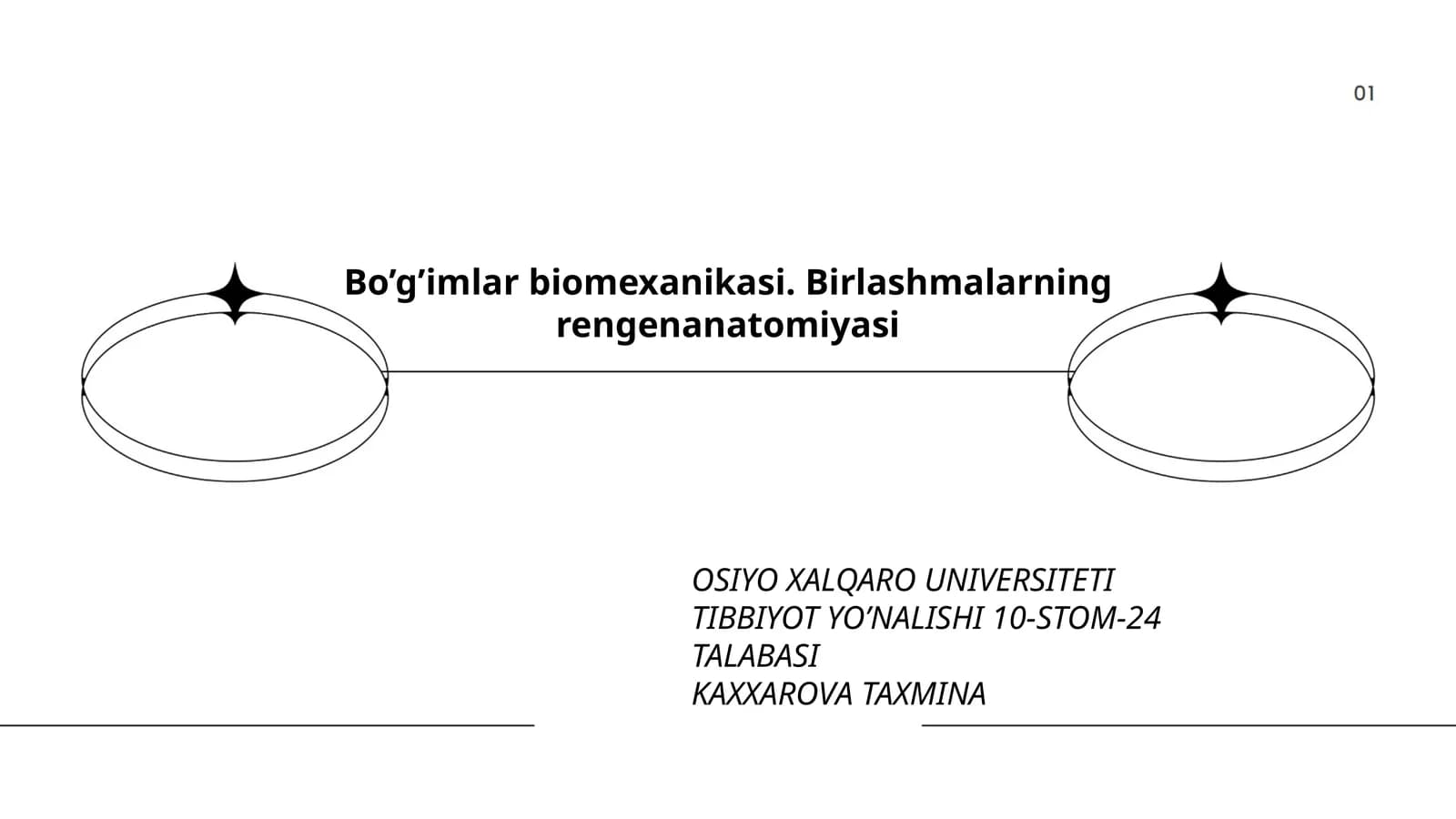 Bo’g’imlar biomexanikasi. Birlashmalarning rengenanatomiyasi