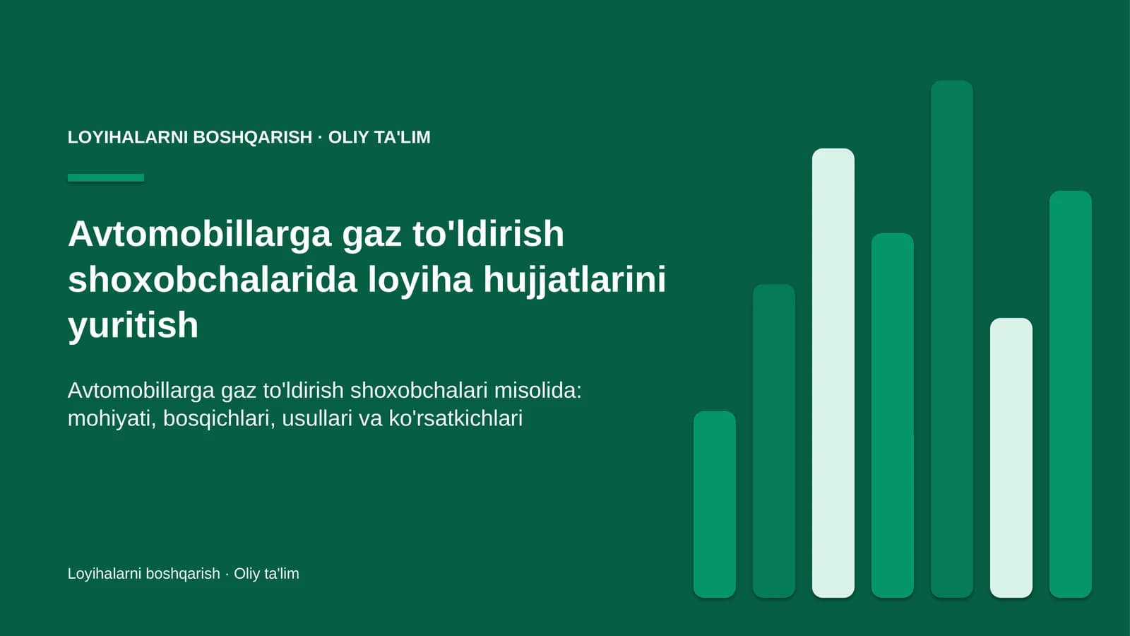 Avtomobillarga gaz to'ldirish shoxobchalari misolida: mohiyati, bosqichlari, usullari va ko'rsatkichlari