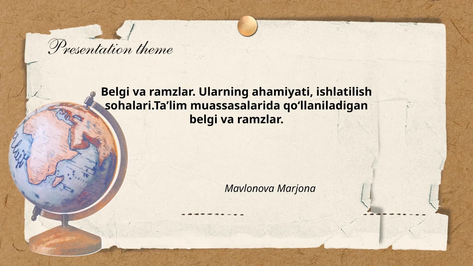 Belgilar va ramzlar tushunchasi