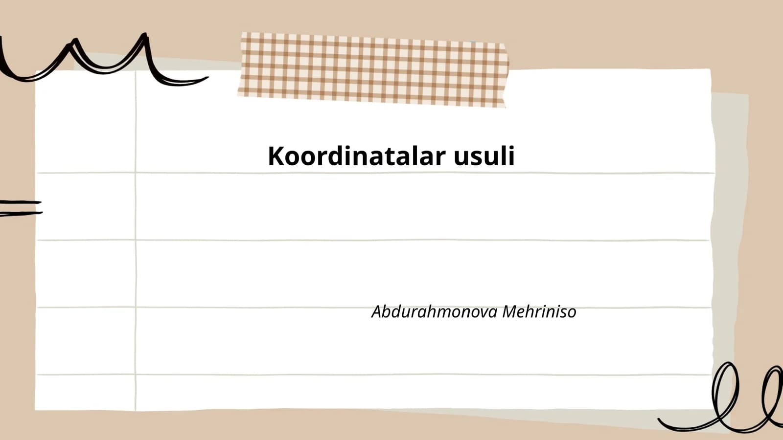 Koordinatalar usuli