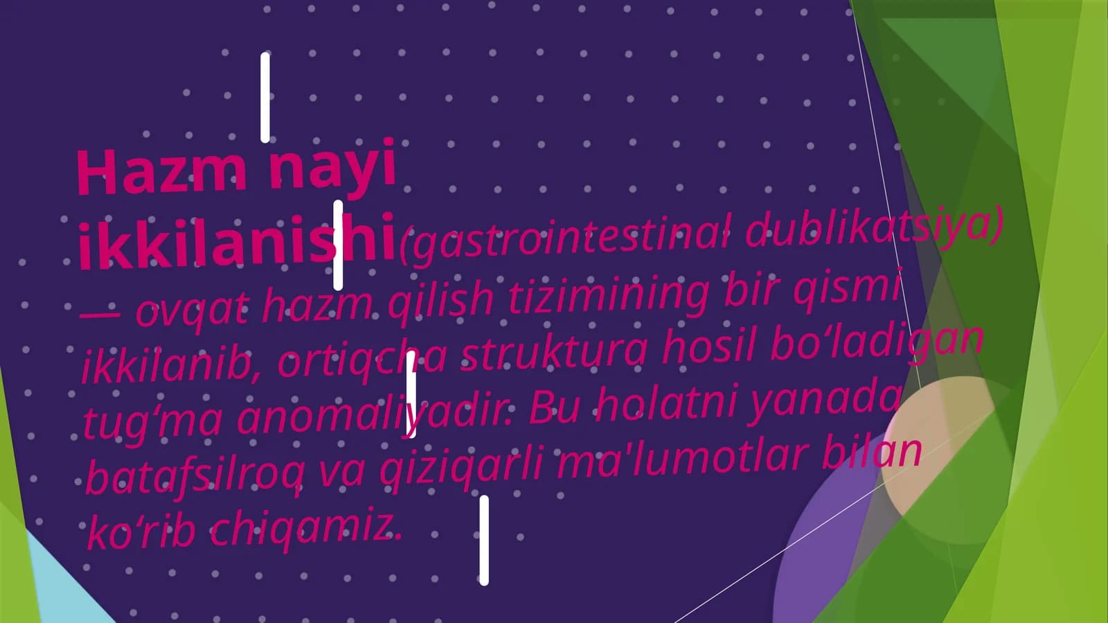 Hazmnayiikkilanishi(gastrointestinaldublikatsiya)